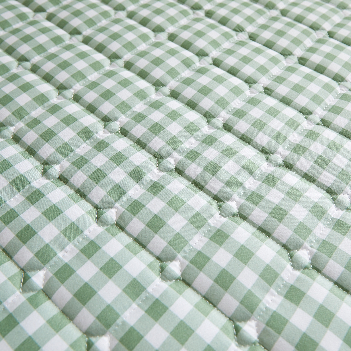 91家纺网 家纺一手货源 找家纺 缦吉 2025新款密格新疆棉花抗压棉学生款床垫 绿小格