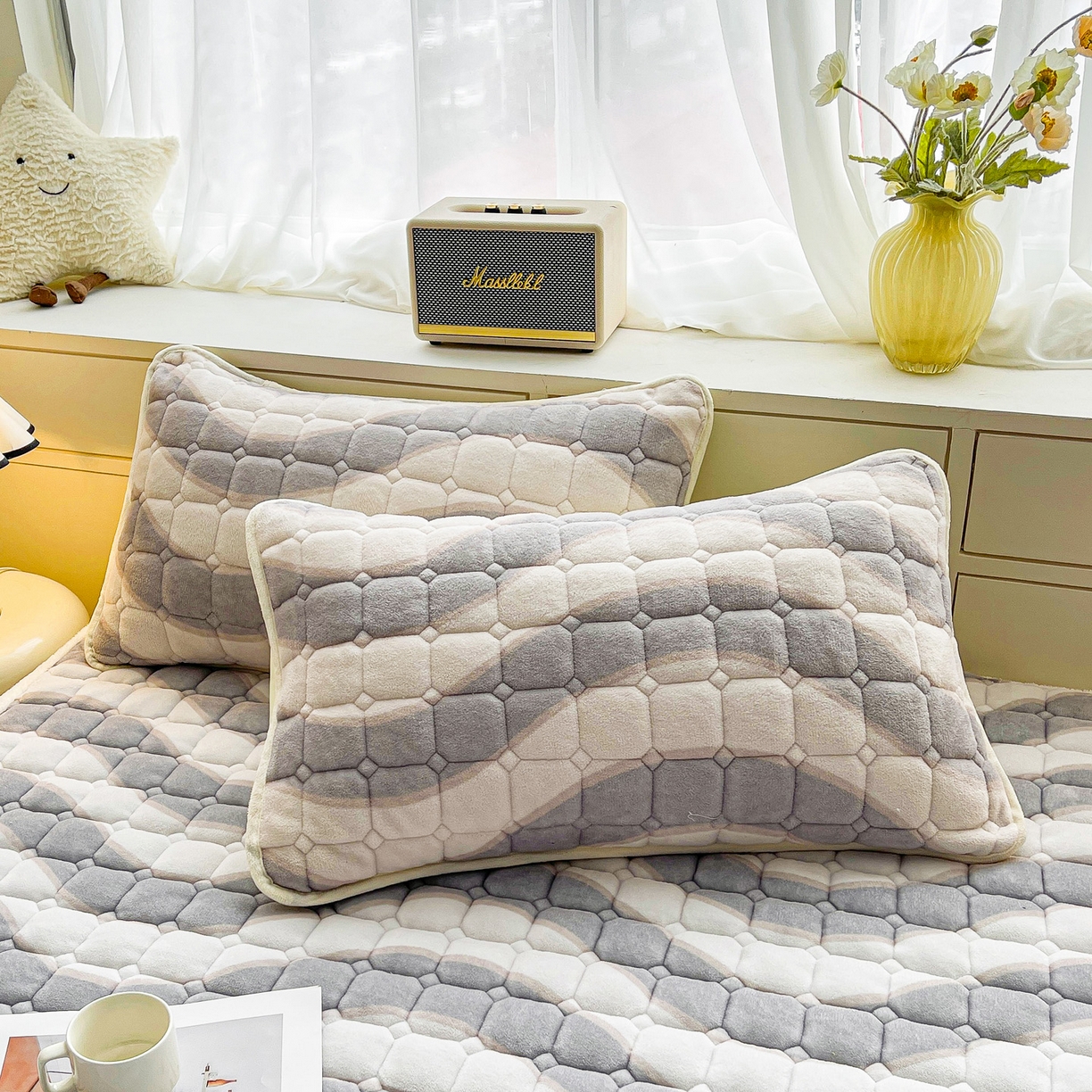 91家纺网 家纺一手货源 找家纺 眠势力 2025新款牛奶绒床垫加绒床褥子秋冬保暖珊瑚绒夹棉床护垫 乘风破浪