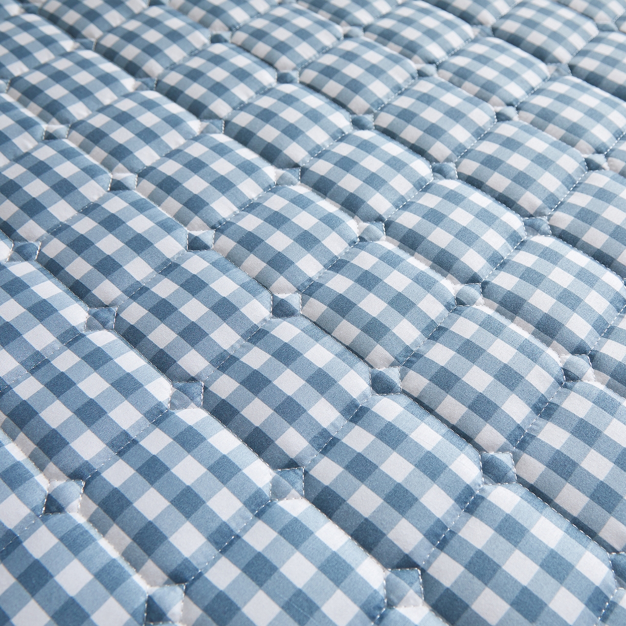 91家纺网 家纺一手货源 找家纺 缦吉 2025新款密格新疆棉花抗压棉学生款床垫 蓝小格