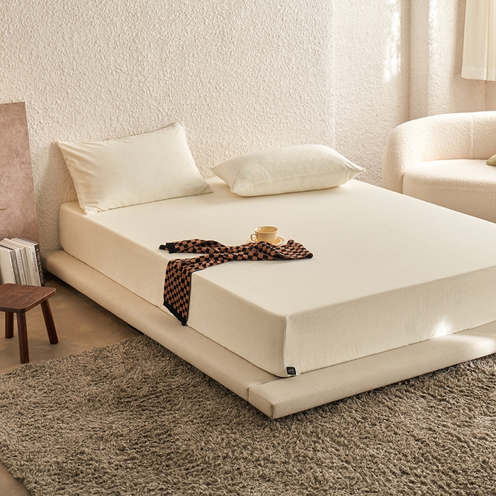 91家纺网 家纺一手货源 找家纺 千朵森 2025新款全消光牛奶绒床笠单床笠单品床笠单件床笠-芙妮 芙妮-奶油白