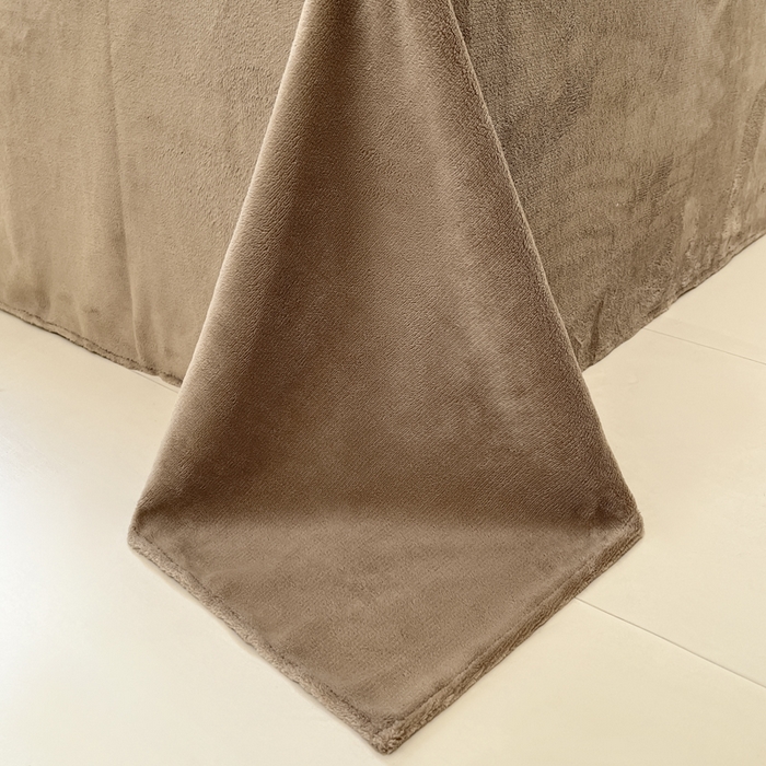 91家纺网 家纺一手货源 找家纺 艺玲家纺 2025新款牛奶绒韩版蕾丝四件套-花香梦境绒 花香梦境绒-咖色