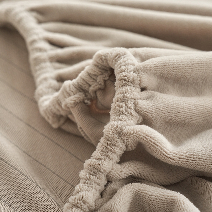 91家纺网 家纺一手货源 找家纺 千朵森 2025新款全消光牛奶绒床笠单床笠单品床笠单件床笠-芙妮 芙妮-苏木浅灰