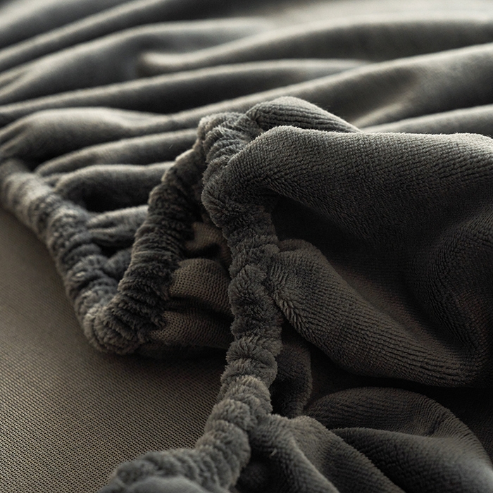 91家纺网 家纺一手货源 找家纺 千朵森 2025新款全消光牛奶绒床笠单床笠单品床笠单件床笠-芙妮 芙妮-雅士灰