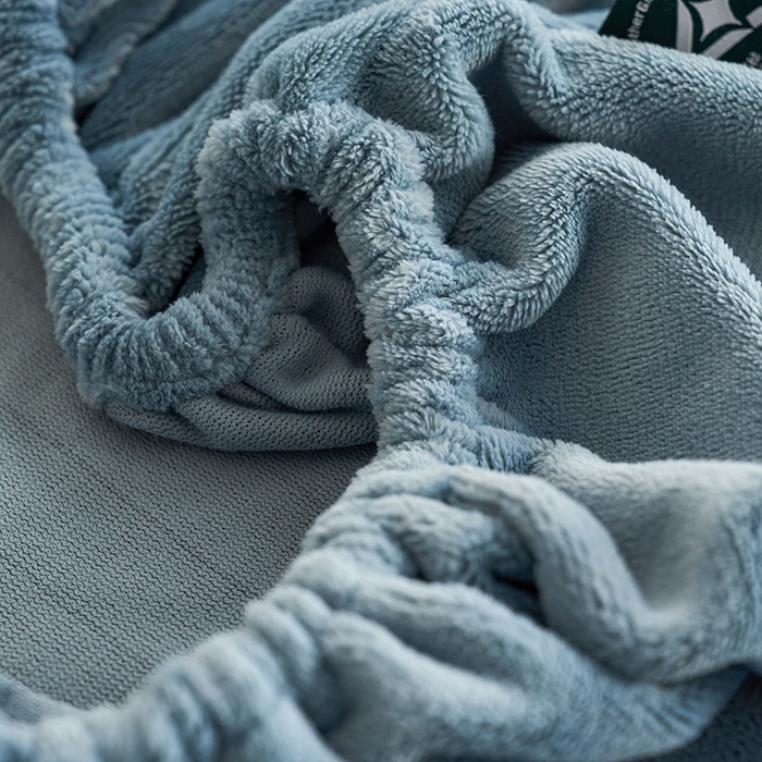 91家纺网 家纺一手货源 找家纺 千朵森 2025新款全消光牛奶绒床笠单床笠单品床笠单件床笠-芙妮 芙妮-银光蓝