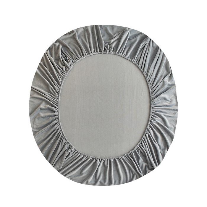 91家纺网 家纺一手货源 找家纺 千朵森 2025新款全消光牛奶绒床笠单床笠单品床笠单件床笠-芙妮 芙妮-印月灰