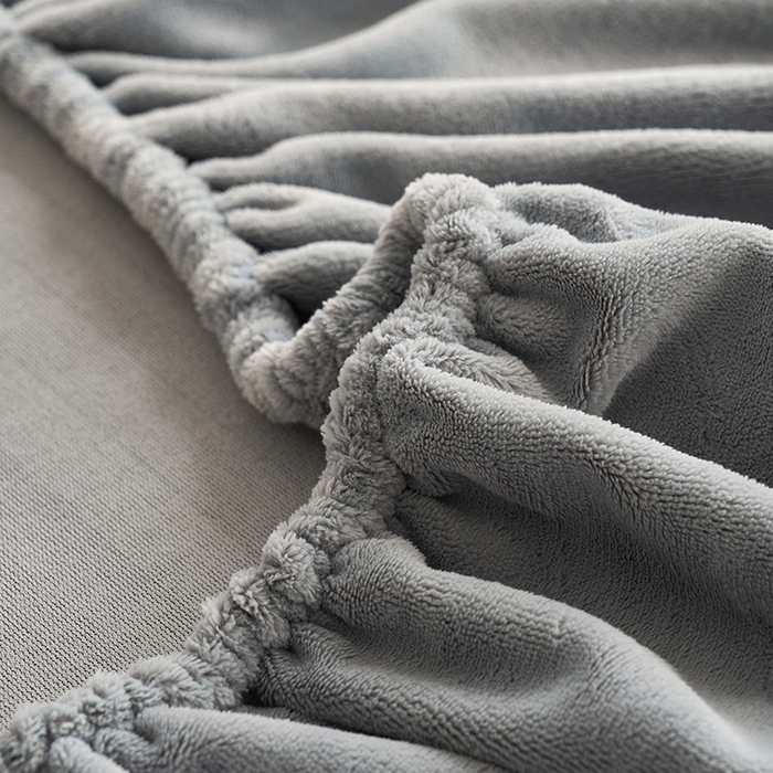 91家纺网 家纺一手货源 找家纺 千朵森 2025新款全消光牛奶绒床笠单床笠单品床笠单件床笠-芙妮 芙妮-印月灰