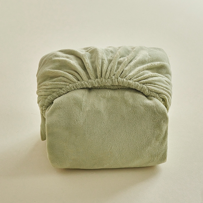 91家纺网 家纺一手货源 找家纺 千朵森 2025新款全消光牛奶绒床笠单床笠单品床笠单件床笠-芙妮 芙妮-莺茶绿