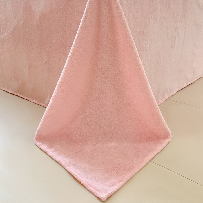 91家纺网 家纺一手货源 找家纺 艺玲家纺 2025新款牛奶绒韩版蕾丝四件套-花香梦境绒 花香梦境绒-玉色