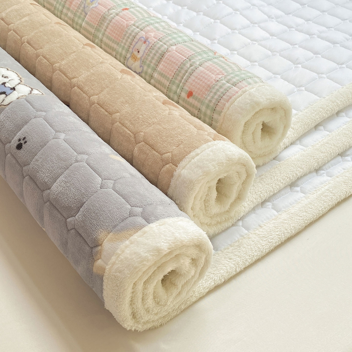91家纺网 家纺一手货源 找家纺 眠势力 2025新款牛奶绒床垫加绒床褥子秋冬保暖珊瑚绒夹棉床护垫 组合图仅供展示不可下单