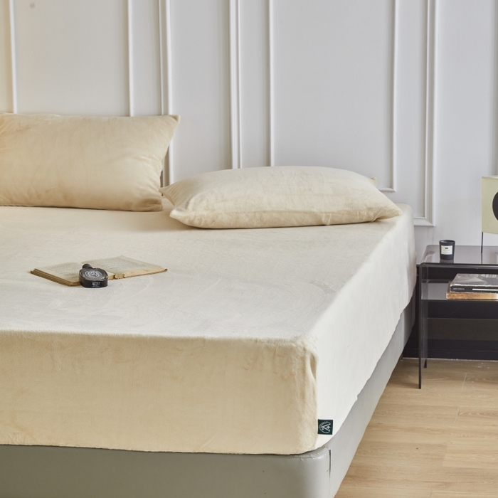 91家纺网 家纺一手货源 找家纺 （总）千朵森 2025新款全消光牛奶绒床笠单床笠单品床笠单件床笠-芙妮