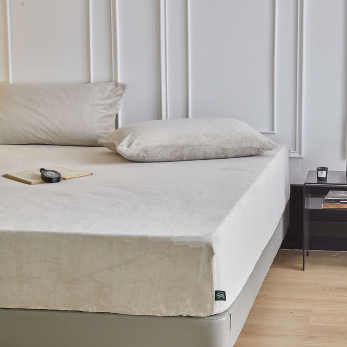 91家纺网 家纺一手货源 找家纺 （总）千朵森 2025新款全消光牛奶绒床笠单床笠单品床笠单件床笠-芙妮