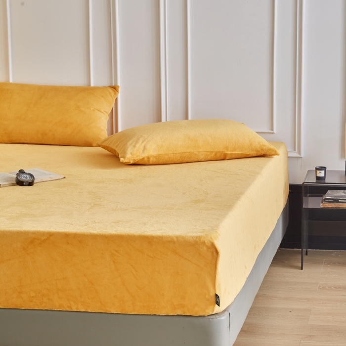 91家纺网 家纺一手货源 找家纺 （总）千朵森 2025新款全消光牛奶绒床笠单床笠单品床笠单件床笠-芙妮