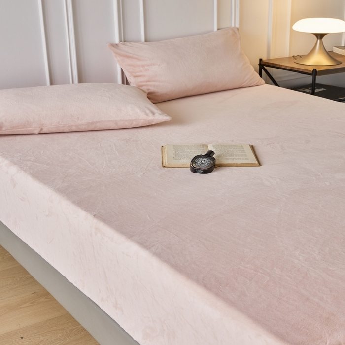 91家纺网 家纺一手货源 找家纺 千朵森 2025新款全消光牛奶绒床笠单床笠单品床笠单件床笠-芙妮 芙妮-香草粉