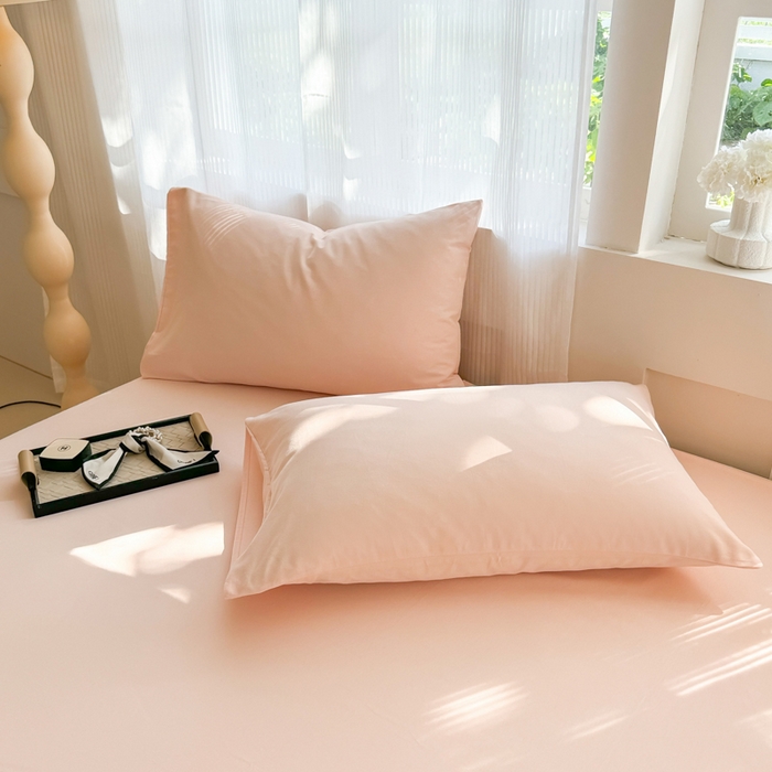 91家纺网 家纺一手货源 找家纺 丽美人家纺 2025新款全棉纯棉磨毛单床单 床单单件 浅豆沙