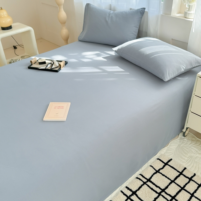 91家纺网 家纺一手货源 找家纺 丽美人家纺 2025新款全棉纯棉磨毛单床单 床单单件 繁星蓝