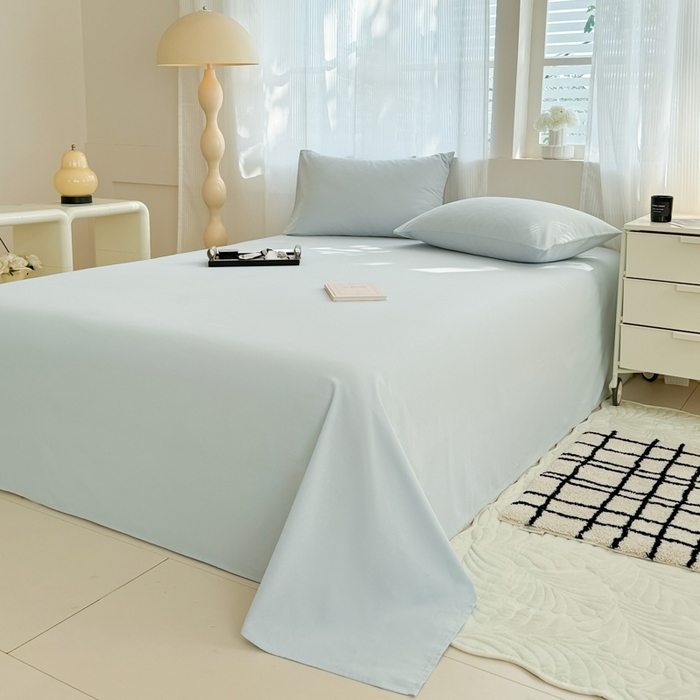 91家纺网 家纺一手货源 找家纺 丽美人家纺 2025新款全棉纯棉磨毛单床单 床单单件 海青