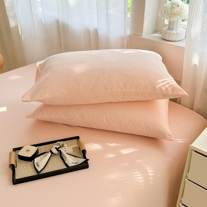 91家纺网 家纺一手货源 找家纺 丽美人家纺 2025新款全棉纯棉磨毛单床单 床单单件 浅豆沙