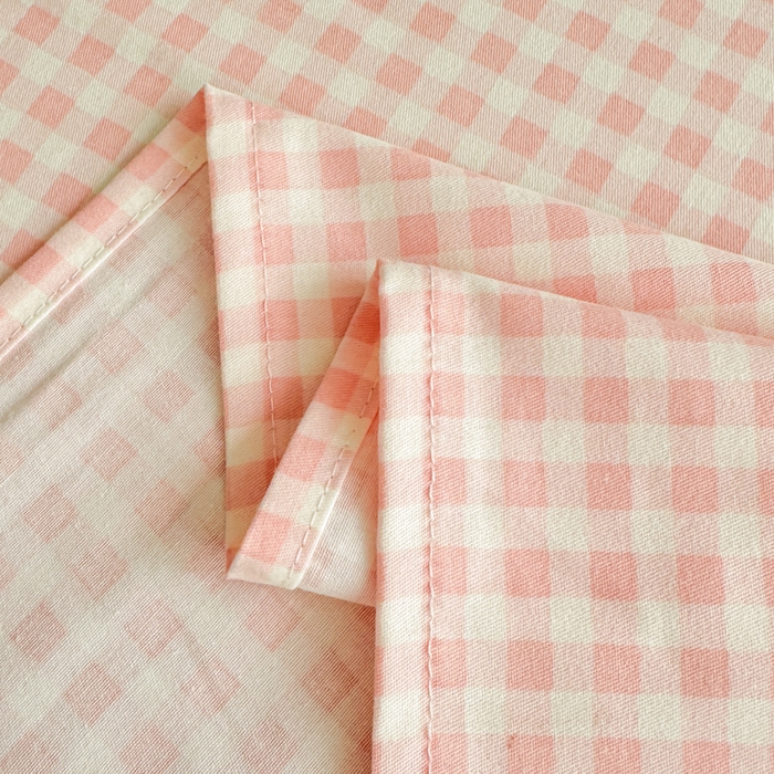 91家纺网 家纺一手货源 找家纺 丽美人家纺 2025新款全棉纯棉磨毛单床单 床单单件 迷你粉格