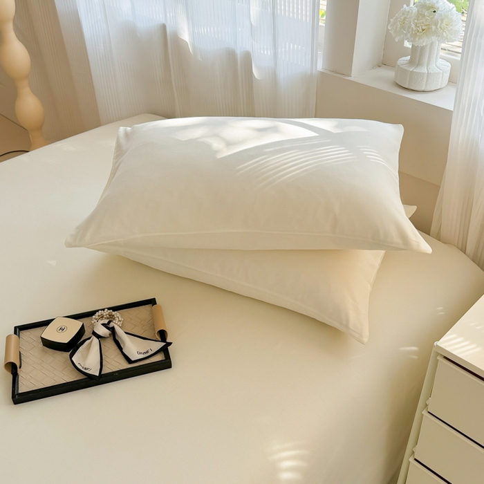 91家纺网 家纺一手货源 找家纺 丽美人家纺 2025新款全棉纯棉磨毛单床单 床单单件 奶昔白