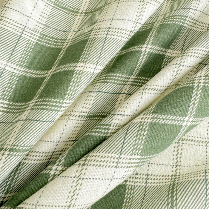 91家纺网 家纺一手货源 找家纺 丽美人家纺 2025新款全棉纯棉磨毛单床单 床单单件 旋律绿格