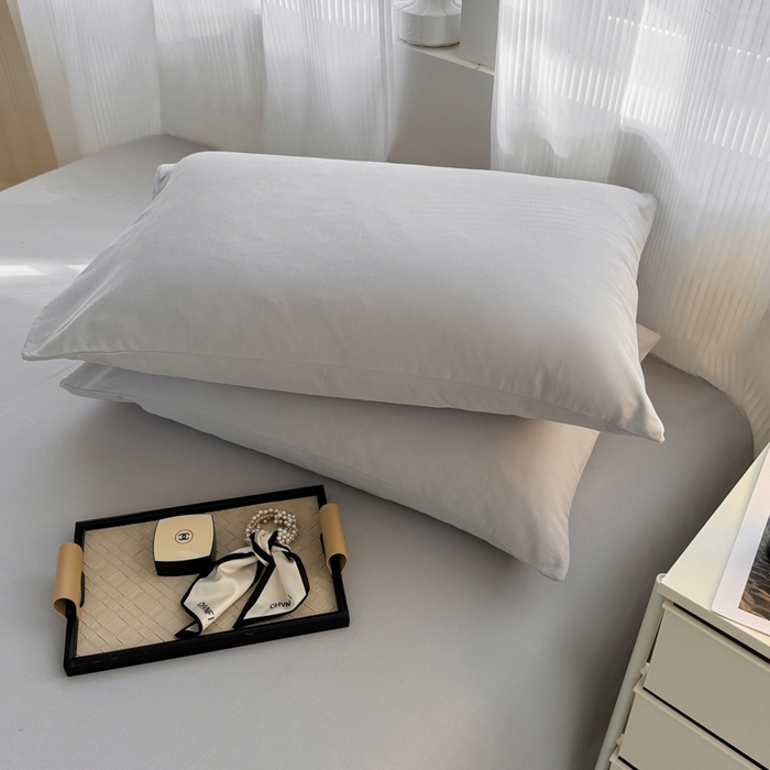 91家纺网 家纺一手货源 找家纺 丽美人家纺 2025新款全棉纯棉磨毛单床单 床单单件 水晶灰