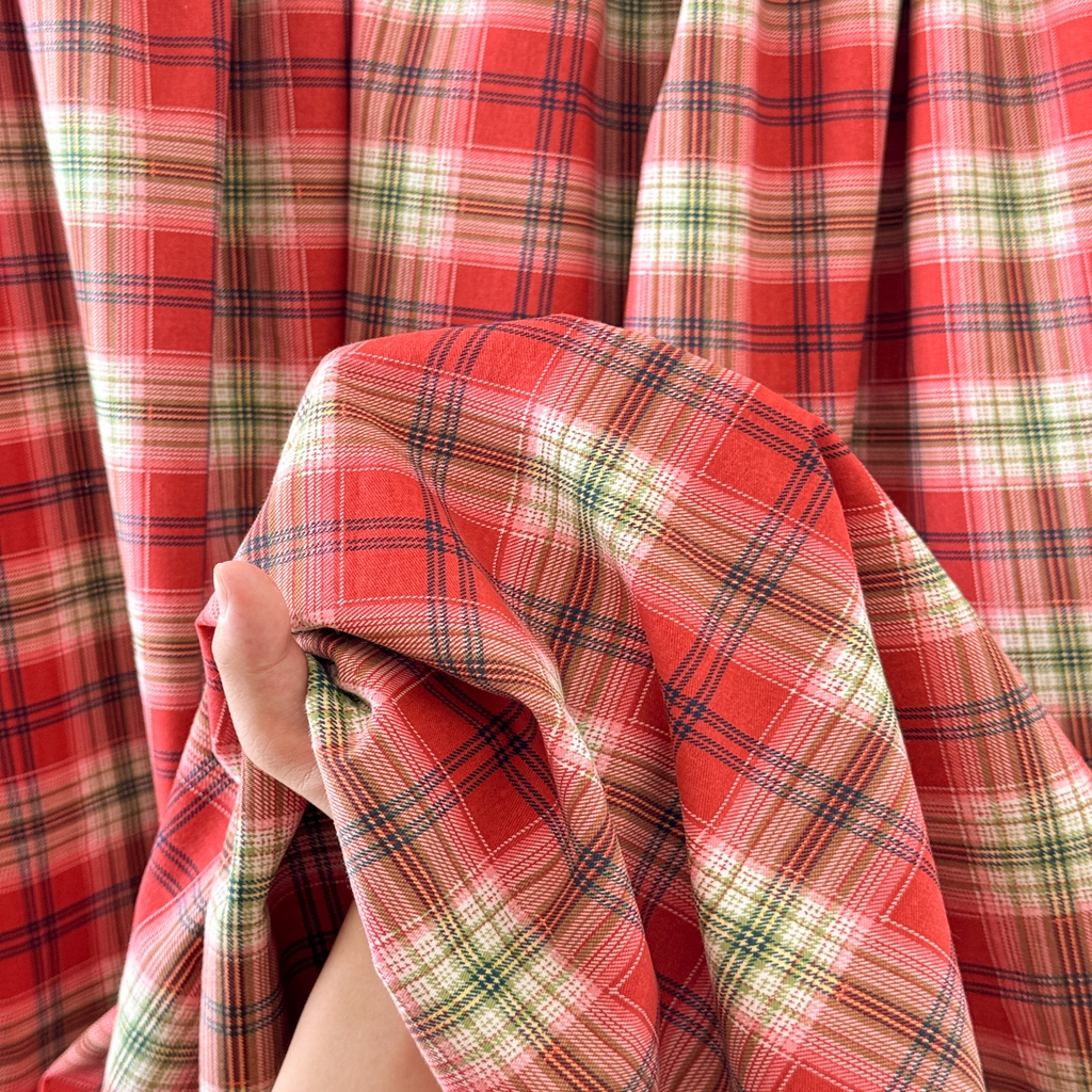 91家纺网 家纺一手货源 找家纺 丽美人家纺 2025新款全棉纯棉磨毛单床单 床单单件 红纹格