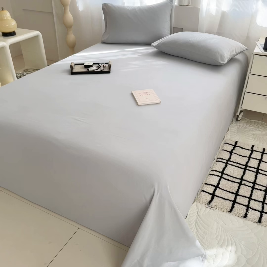 91家纺网 家纺一手货源 找家纺 丽美人家纺 2025新款全棉纯棉磨毛单床单 床单单件 海青