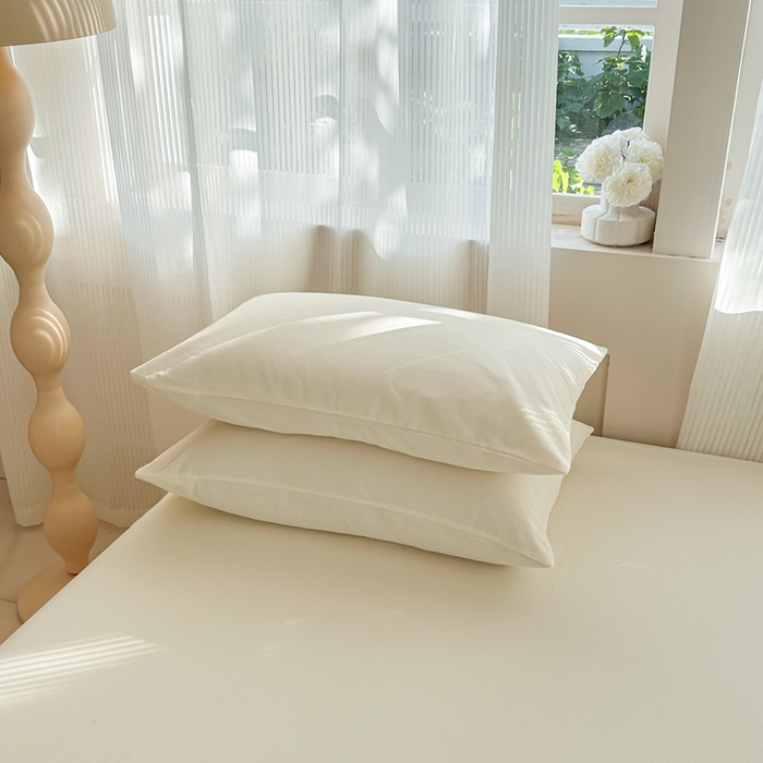 91家纺网 家纺一手货源 找家纺 丽美人家纺 2025新款全棉纯棉磨毛单床笠 床笠单件 奶昔白