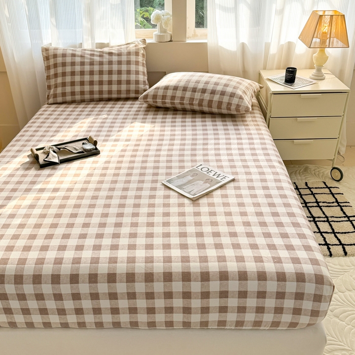 91家纺网 家纺一手货源 找家纺 （总）丽美人家纺 2025新款全棉纯棉磨毛单床笠 床笠单件