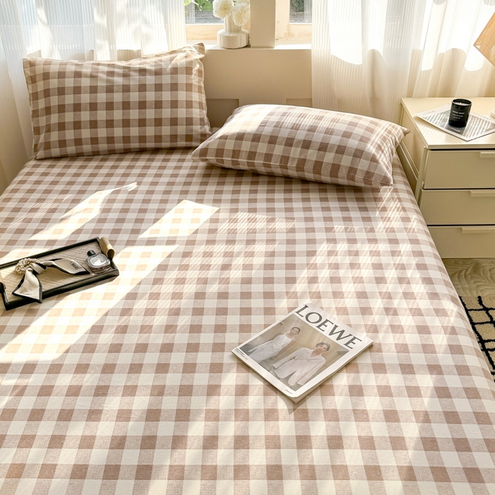 91家纺网 家纺一手货源 找家纺 （总）丽美人家纺 2025新款全棉纯棉磨毛单床笠 床笠单件