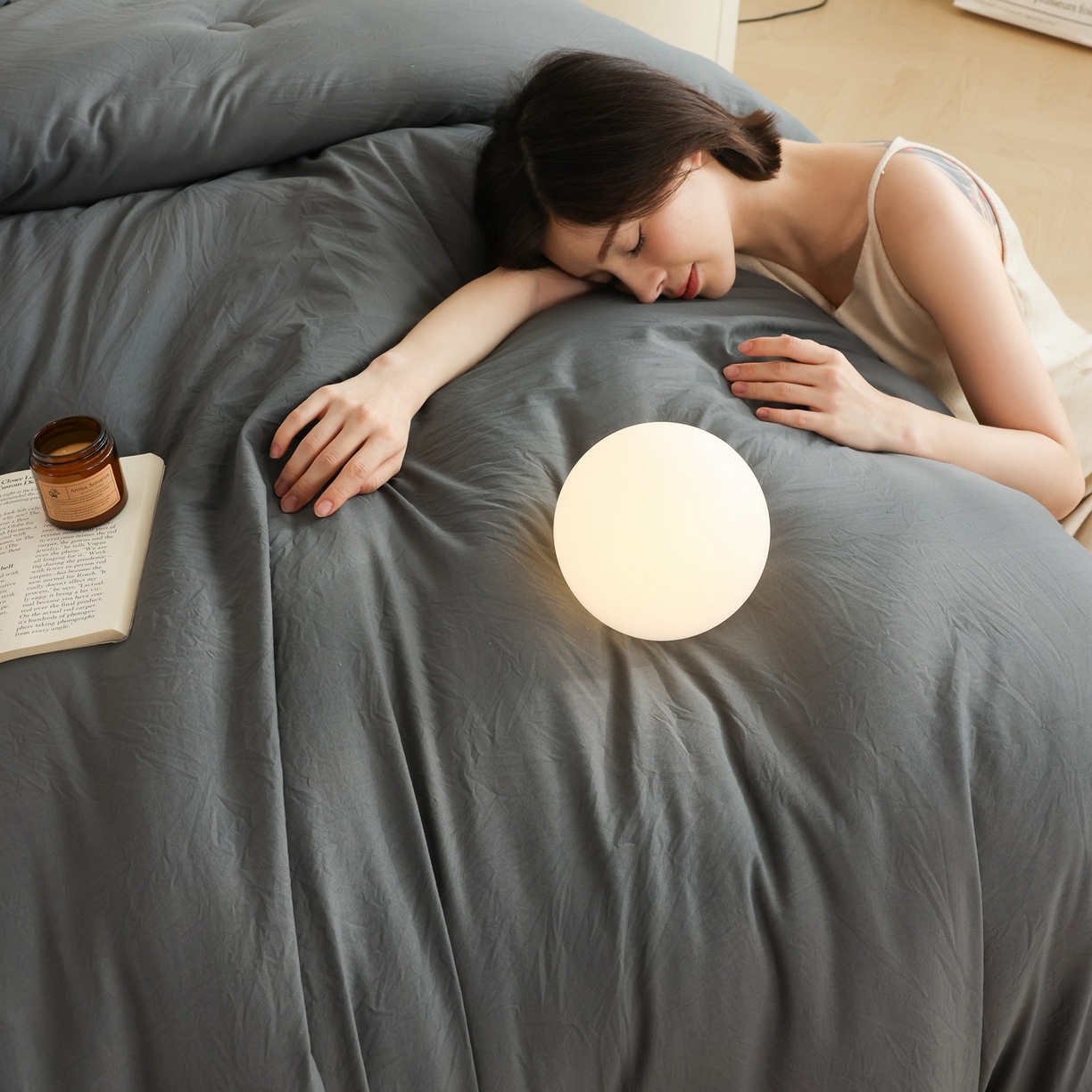 91家纺网 家纺一手货源 找家纺 益多眠 2025新款立体滚边大豆被 被子被芯 滚边立体--深灰