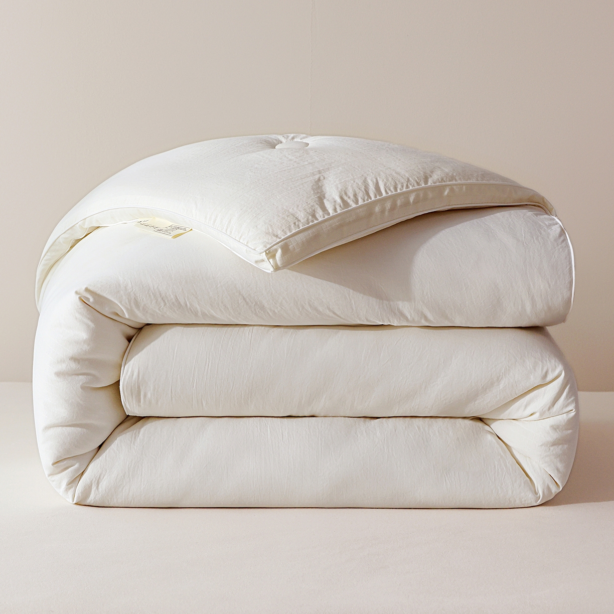 益多眠 2025新款立体滚边大豆被 被子被芯 滚边立体--米白