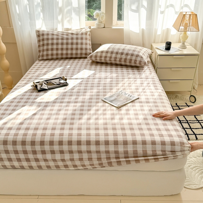 91家纺网 家纺一手货源 找家纺 （总）丽美人家纺 2025新款全棉纯棉磨毛单床笠 床笠单件