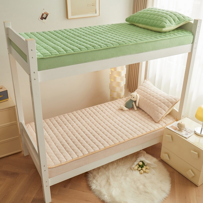 91家纺网 家纺一手货源 找家纺 爱思凯家纺 2025新款初心-牛奶绒学生床笠小号三件套 【初心】床笠-香槟色