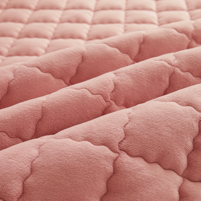 91家纺网 家纺一手货源 找家纺 爱思凯家纺 2025新款初心-牛奶绒学生床笠小号三件套 【初心】床笠-暗粉