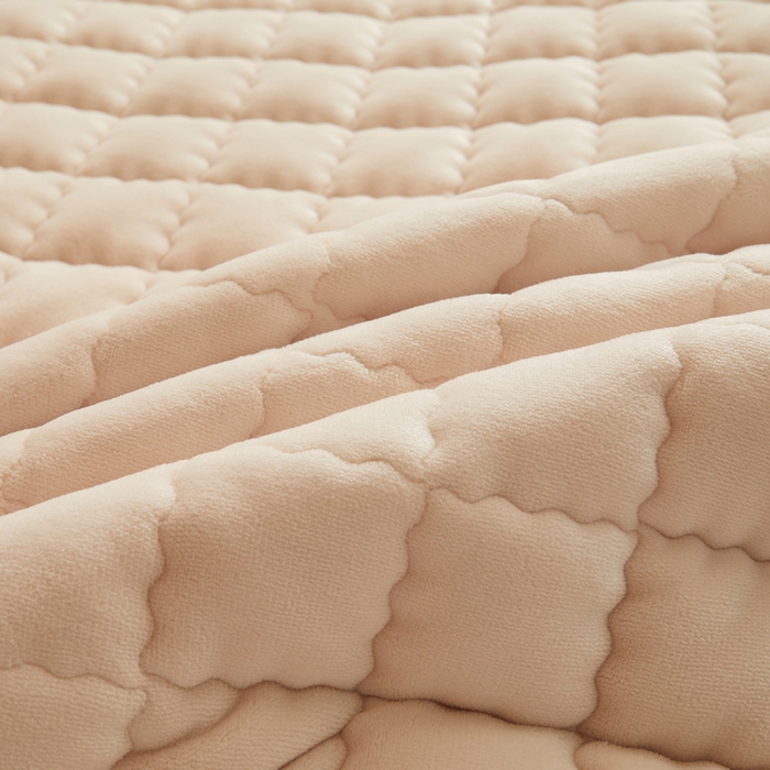 91家纺网 家纺一手货源 找家纺 爱思凯家纺 2025新款初心-牛奶绒学生床笠小号三件套 【初心】床笠-香槟色