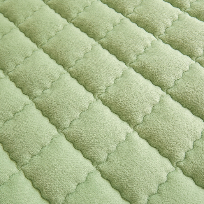 91家纺网 家纺一手货源 找家纺 爱思凯家纺 2025新款初心-牛奶绒学生床笠小号三件套 【初心】床笠-香草绿