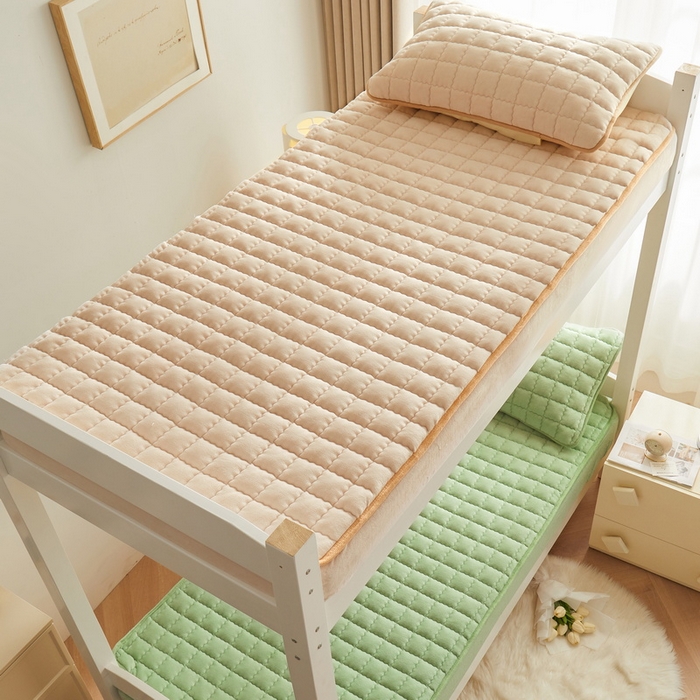 91家纺网 家纺一手货源 找家纺 爱思凯家纺 2025新款初心-牛奶绒学生床笠小号三件套 【初心】床笠-香槟色