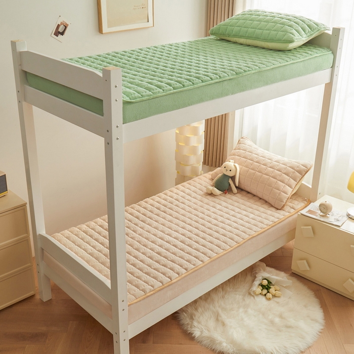 91家纺网 家纺一手货源 找家纺 爱思凯家纺 2025新款初心-牛奶绒学生床笠小号三件套 【初心】床笠-香槟色