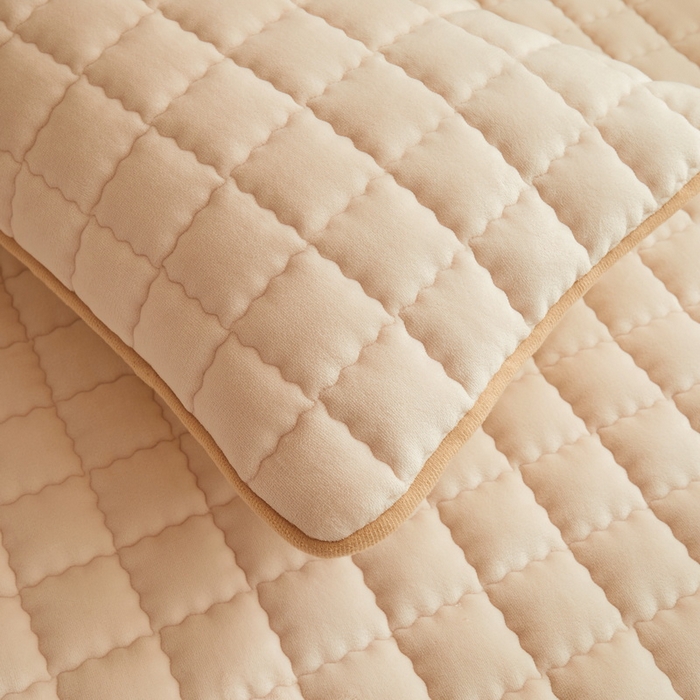 91家纺网 家纺一手货源 找家纺 爱思凯家纺 2025新款初心-牛奶绒学生床笠小号三件套 【初心】床笠-香槟色