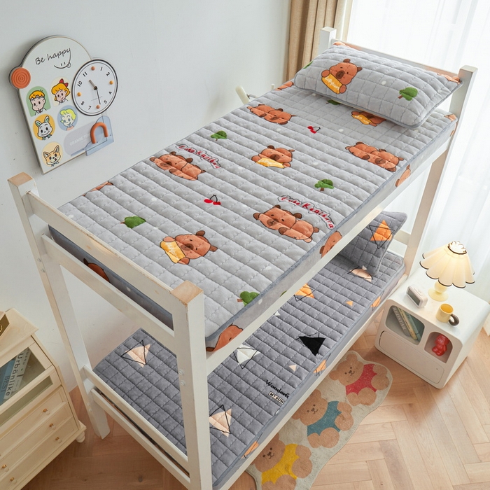 91家纺网 家纺一手货源 找家纺 （总）爱思凯家纺 2025新款初心-牛奶绒学生床笠小号三件套