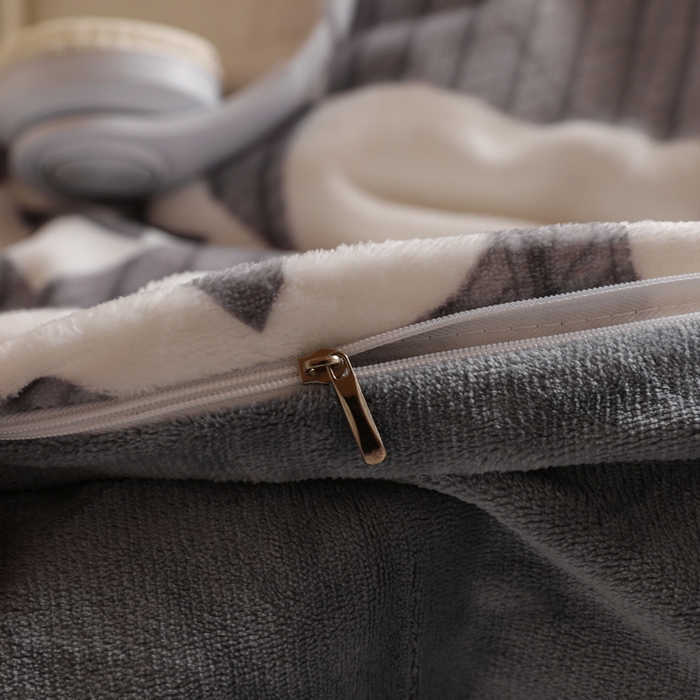 91家纺网 家纺一手货源 找家纺 爱思凯家纺 2025新款初心-牛奶绒学生床笠小号三件套 【初心】床笠-爱心棋盘格