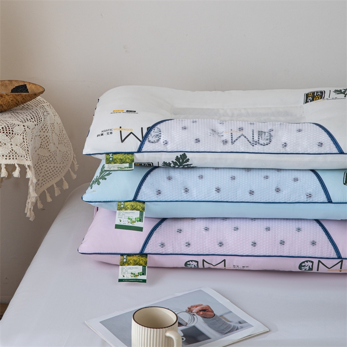 91家纺网 家纺一手货源 找家纺 （总）卓昌枕芯 2025新款艾草抗菌决明子磁石定型枕护颈枕枕头枕芯