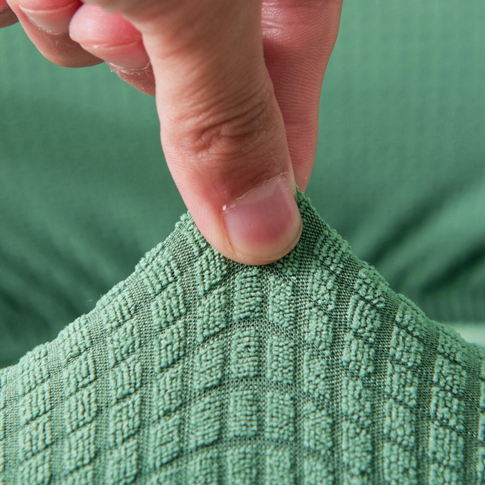 91家纺网 家纺一手货源 找家纺 （总）壹零特色家纺 弹力办公室座椅套 椅子套 防水华夫格弹性椅套-单独拉链款靠背套