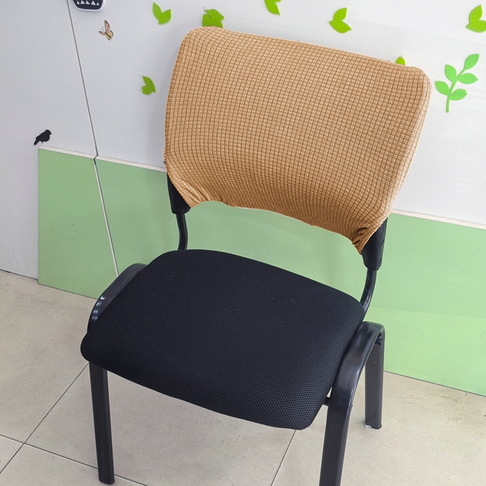 91家纺网 家纺一手货源 找家纺 （总）壹零特色家纺 弹力办公室座椅套 椅子套 防水华夫格弹性椅套-单独拉链款靠背套