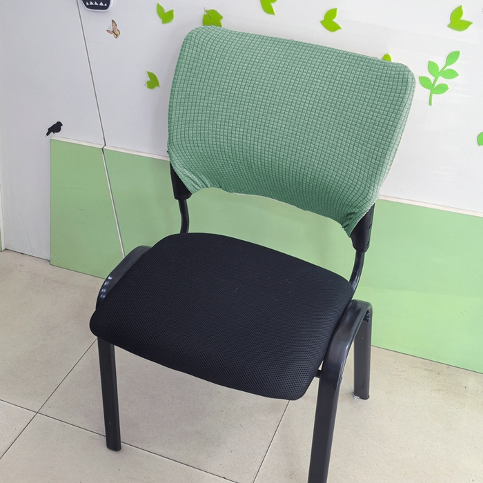 91家纺网 家纺一手货源 找家纺 （总）壹零特色家纺 弹力办公室座椅套 椅子套 防水华夫格弹性椅套-单独拉链款靠背套