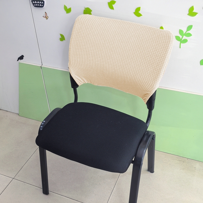 91家纺网 家纺一手货源 找家纺 （总）壹零特色家纺 弹力办公室座椅套 椅子套 防水华夫格弹性椅套-单独拉链款靠背套