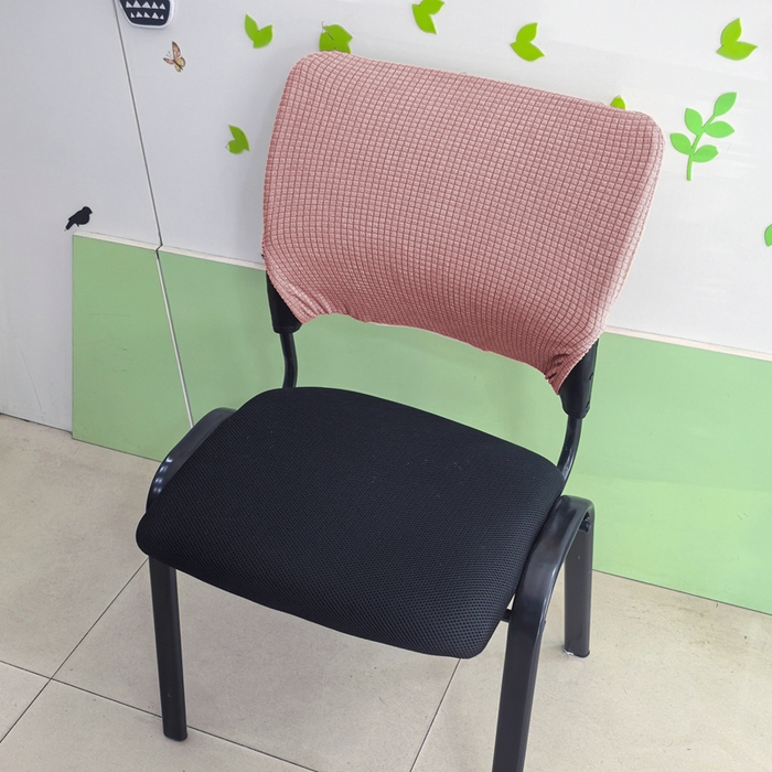 91家纺网 家纺一手货源 找家纺 （总）壹零特色家纺 弹力办公室座椅套 椅子套 防水华夫格弹性椅套-单独拉链款靠背套