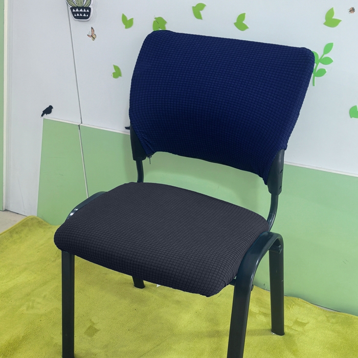 91家纺网 家纺一手货源 找家纺 （总）壹零特色家纺 弹力办公室座椅套 椅子套 防水华夫格弹性椅套-单独拉链款靠背套