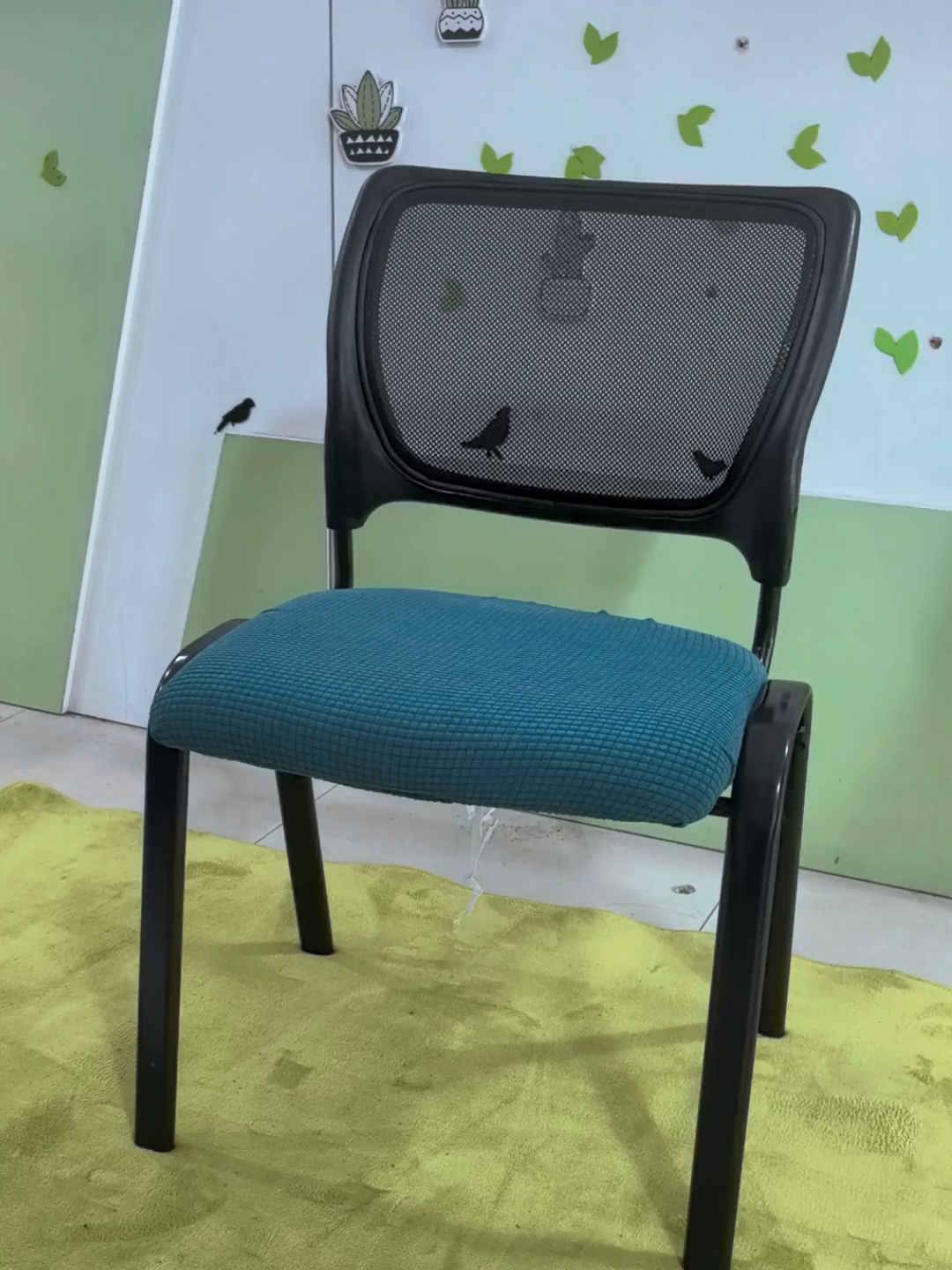 91家纺网 家纺一手货源 找家纺 （总）壹零特色家纺 弹力办公室座椅套 椅子套 防水华夫格弹性椅套-单独拉链款靠背套